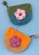PURSES COIN PURSE IN FELT, WITH A FLOWER.ZIP CLOSUR - com Etnika Slog d.o.o.