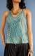 TOP IN COTONE STONE WASH A RIGHE. LARGO SOTTO, SPA
