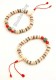 BRACCIALE MALA 27 PERLE IN OSSO BIANCO CON M