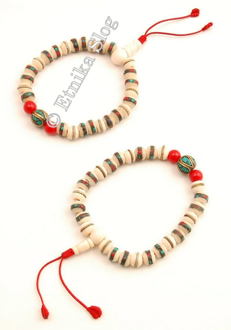 BRACCIALE MALA 27 PERLE IN OSSO BIANCO CON M BRACCIALE MALA 27 PERLE IN OSSO BIANCO CON M