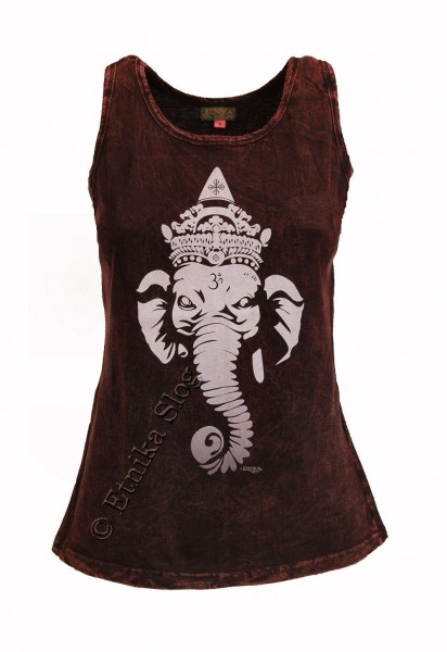 COTTON TANK TOPS - STONEWASHED WITH PRINT AB-NPM04-04 - Oriente Import S.r.l.