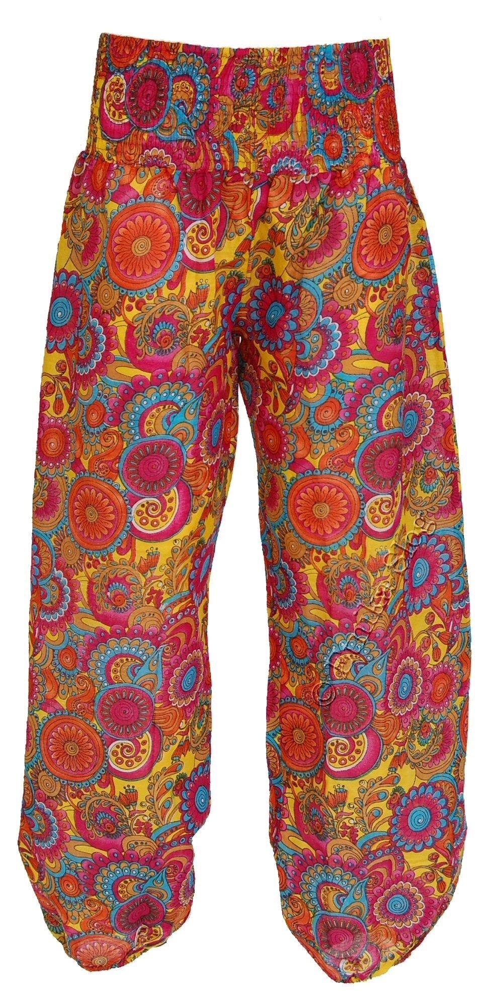 TURKISH PANTS IN COTTON.br /WITH ELASTIC BAND IN THE WAIST