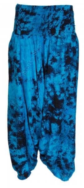 PANTALONE AFGANO IN VISCOSA TIE DYE, FASCIA ALTA E