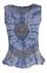 TOP IN COTONE STROPICCIATO, TIE DYE, STAMPE ORO.
