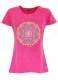 T-SHIRT DONNA IN COTONE STONEWASHED CON STAMPAbr
