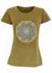 T-SHIRT DONNA IN COTONE STONEWASHED CON STAMPAbr