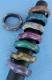 BRACELETS - WOOD BANGAL WOODEN COLOURED BRACELET, SMOOTH AND WAVY. - com Etnika Slog d.o.o.