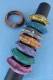 BRACELETS - WOOD BANGAL WOODEN COLOURED BRACELET, SMOOTH AND TWISTE - com Etnika Slog d.o.o.