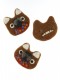 PINS BROOCH MADE OF WOOL FELT,WOLF'S HEADb - com Etnika Slog d.o.o.