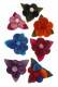 PINS PINS IN FELT, 3 LEAVES AND TIE DYE FLOWER, DIAMETE - com Etnika Slog d.o.o.