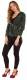 FELPA IN COTONE PATCHWORK STONEWASH, CON CAPPUCCIO