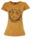T-SHIRT DONNA IN COTONE STONEWASHED CON STAMPAbr
