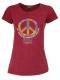 T-SHIRT DONNA IN COTONE STONEWASHED CON STAMPAbr