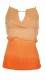 TOP IN COTONE CON RICAMI E PAILLETTE, COLORE SFUMA