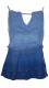TOP IN COTONE CON RICAMI E PAILLETTE, COLORE SFUMA