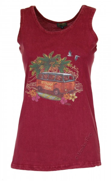 COTTON TANK TOPS - STONEWASHED WITH PRINT AB-NPM04-35 - Oriente Import S.r.l.