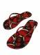 INFRADITO FLIP FLOP IN GOMMA RIVESTITO IN TESSUTO.