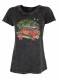 T-SHIRT DONNA IN COTONE STONEWASHED CON STAMPAbr