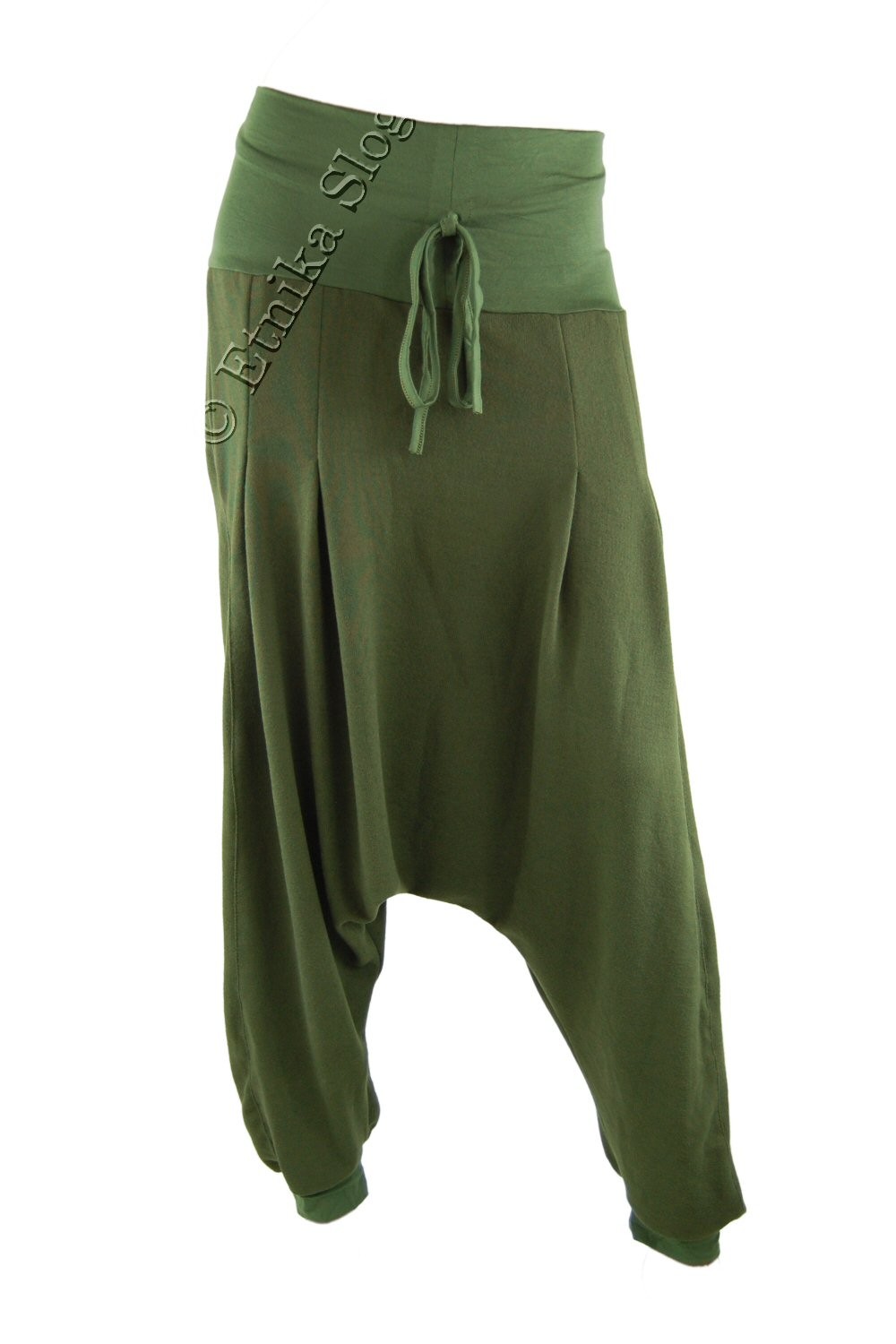 PANTALONE AFGANO IN COTONE CON VISCOSA CON ELASTAN, FASCIA E