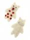PINS SPILLA IN LANA COTTA,ORSO POLARE, CIRCA CM&nbsp;7 - com Etnika Slog d.o.o.