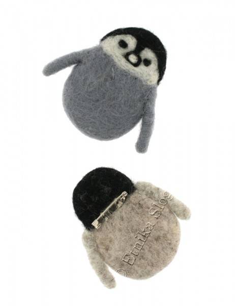 PINS SPILLA IN LANA COTTA,PINGUINO, CIRCA CM&nbsp;8.5X - com Etnika Slog d.o.o.