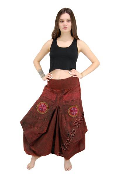 WINTER SKIRTS LONG AFGHAN SKIRT MADE OF COTTON, STONEWASHED WITH - Etnika Slog d.o.o.
