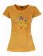 T-SHIRT DONNA IN COTONE STONEWASHED CON STAMPAbr