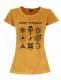 T-SHIRT DONNA IN COTONE STONEWASHED CON STAMPAbr