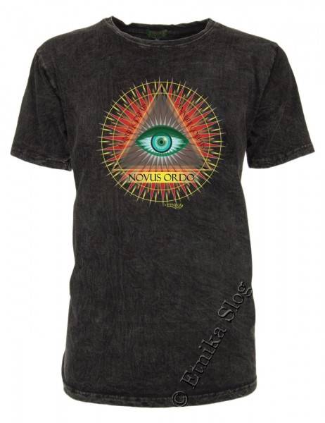 T-SHIRT UOMO COTONE - STONEWASHED CON STAMPA T-SHIRT IN COTONE CON SCOLLO ROTONDOTINTA UN - com Etnika Slog d.o.o.