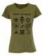 T-SHIRT DONNA IN COTONE STONEWASHED CON STAMPAbr