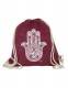 ZAINO IN COTONE, LAVORATO STONE WASHED CON STAMPA