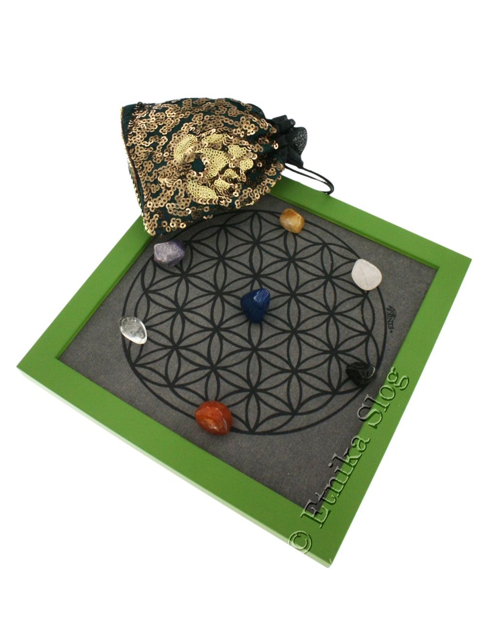 MANDALA FIORE DELLA VITA STAMPATO SU TELA DI COTON MANDALA FIORE DELLA VITA STAMPATO SU TELA DI COTON