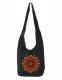 SINGLE COLOR SHOULDER BAG WITH PRINT BAGGY SHOULDER BAG MADE OF COTTON, WITH TWO POCKET - com Etnika Slog d.o.o.