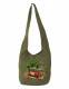 SINGLE COLOR SHOULDER BAG WITH PRINT BAGGY SHOULDER BAG MADE OF COTTON, WITH TWO POCKET - com Etnika Slog d.o.o.