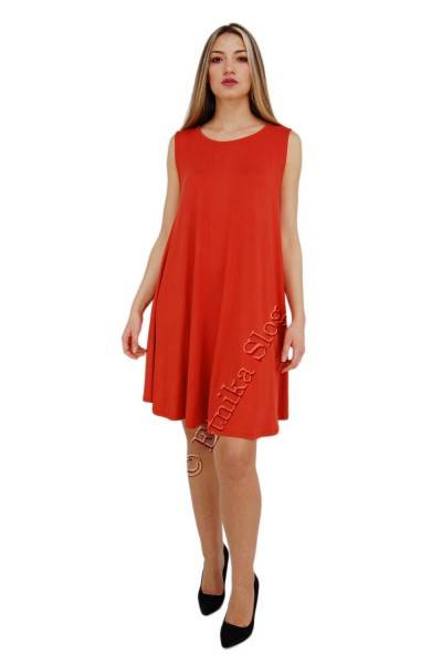 UNICOLOR JERSEY SUMMER DRESSES LONGER SUMMER TUNIC MADE OF COTTON, VISCOSE AND EL - com Etnika Slog d.o.o.