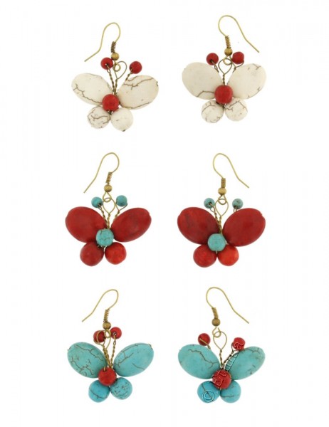 MIXED MATERIALS EARRINGS TH-BGOR08 - Oriente Import S.r.l.