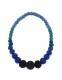 NECKLACE SHORT NECKLACE MADE OF FELT WITH LARGE BEADS IN TH - com Etnika Slog d.o.o.
