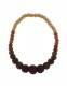 NECKLACE SHORT NECKLACE MADE OF FELT WITH LARGE BEADS IN TH - com Etnika Slog d.o.o.