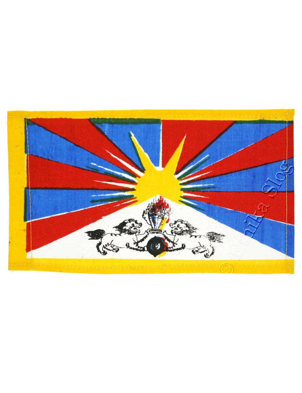 BANDIERA TIBETANA PICCOLA CON MOTIVO STAMPATO.br BANDIERA TIBETANA PICCOLA CON MOTIVO STAMPATO.br