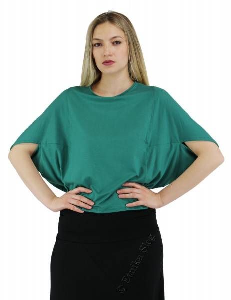 TOP MAGLINA TINTA UNITA TOP IN MAGLINA DI COTONE, VISCOSA ED ELASTAN. TINT - com Etnika Slog d.o.o.