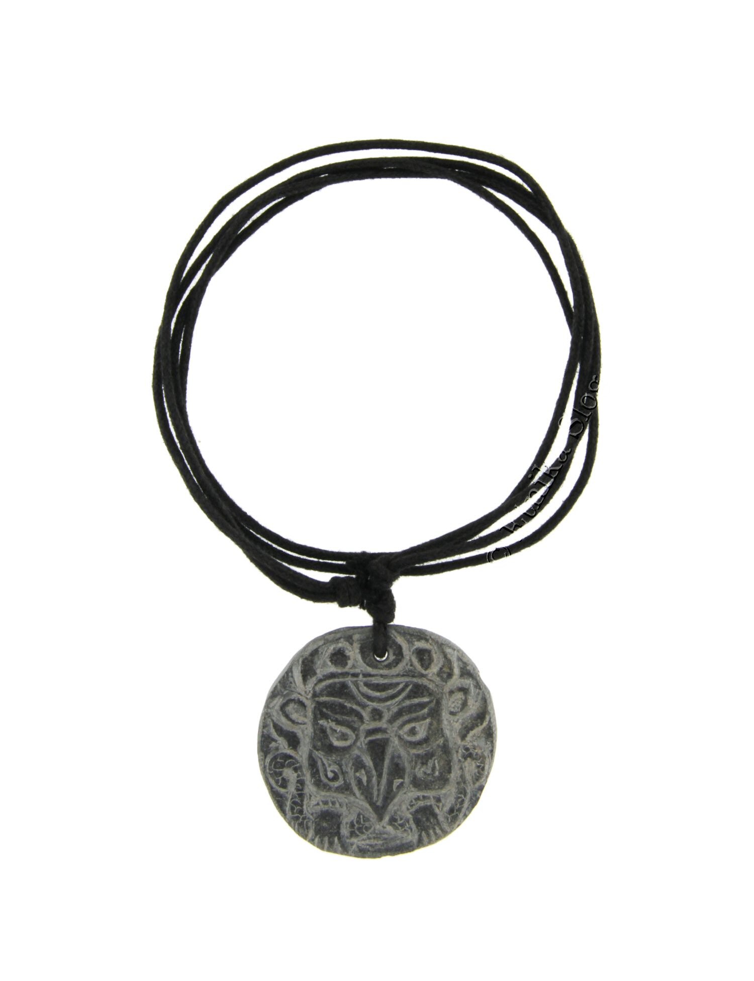 COLLANA CORDONCINO NERO CON PENDENTE IN PIETRA DUR COLLANA CORDONCINO NERO CON PENDENTE IN PIETRA DUR