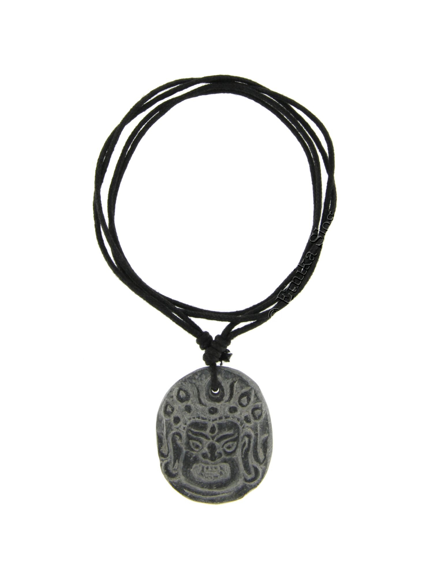 COLLANA CORDONCINO NERO CON PENDENTE IN PIETRA DUR COLLANA CORDONCINO NERO CON PENDENTE IN PIETRA DUR