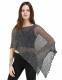NET PATTERN PONCHO WITH LUREX FILAMENT AB-SM10-000 - Oriente Import S.r.l.