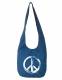 SINGLE COLOR SHOULDER BAG WITH PRINT BAGGY SHOULDER BAG MADE OF COTTON, WITH TWO POCKET - Etnika Slog d.o.o.