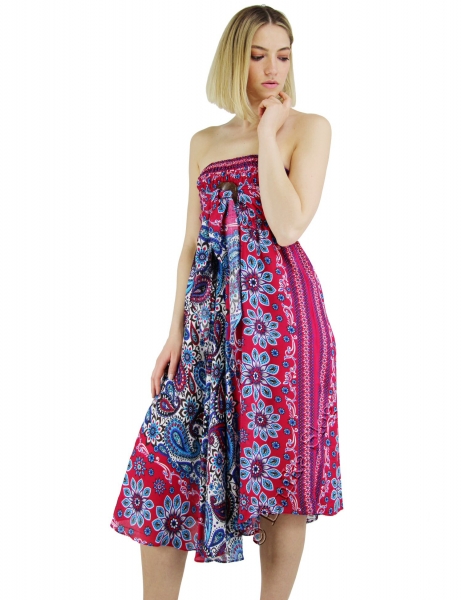 VISCOSE SUMMER DRESSES LONG SUMMER SKIRT MADE OF VISCOSE WITH COCONUT BUC - com Etnika Slog d.o.o.