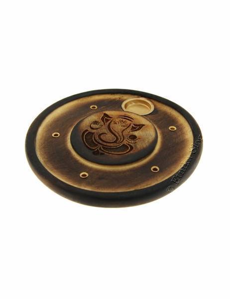 BOAT-SHAPED INCENSE HOLDERS ROUND INCENSE STICKS AND CONES HOLDER, MADE OF WOO - com Etnika Slog d.o.o.