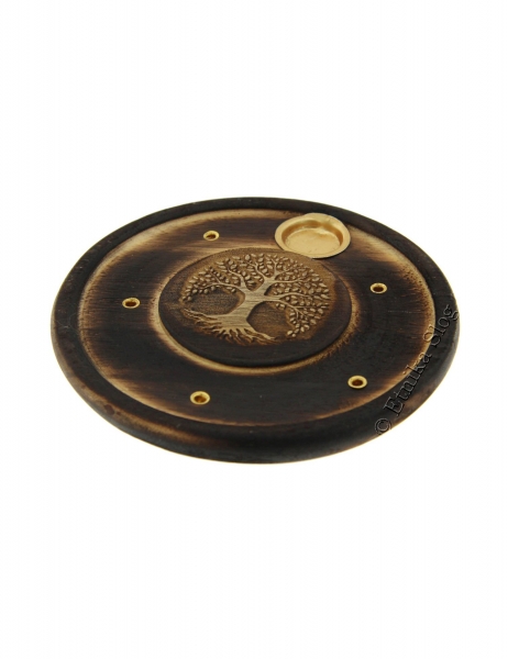 BOAT-SHAPED INCENSE HOLDERS ROUND INCENSE STICKS AND CONES HOLDER, MADE OF WOO - com Etnika Slog d.o.o.