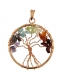 PENDENTE IN METALLO CON PIETRE DURE.ALBERO C