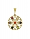 PENDENTE IN METALLO CON PIETRE DURE.MISURE D
