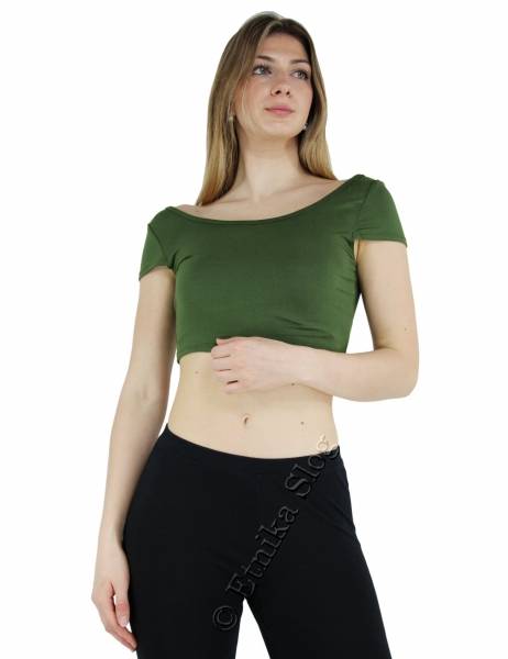 TOP IN MAGLINA DI COTONE, VISCOSA ED ELASTAN&nbsp;IN TI